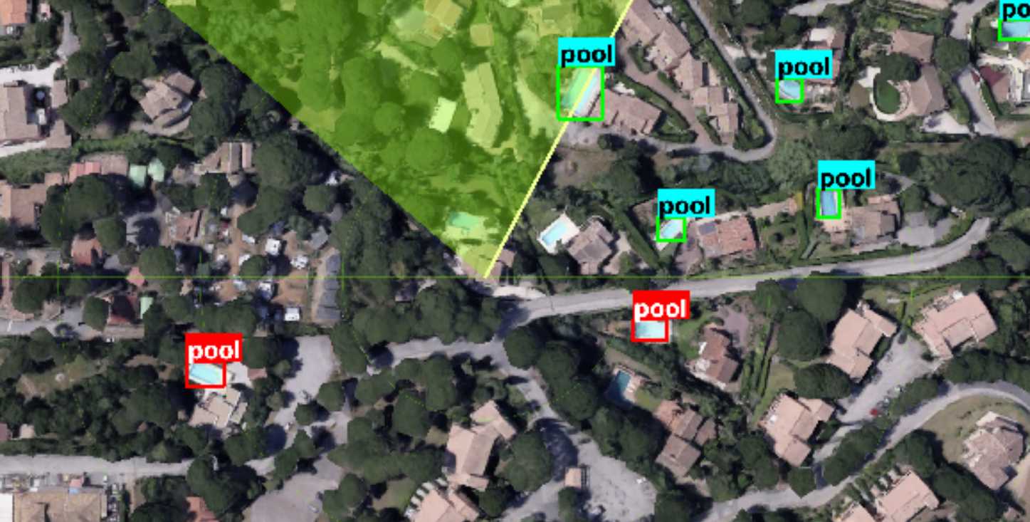 Detecting swimming pools automatically